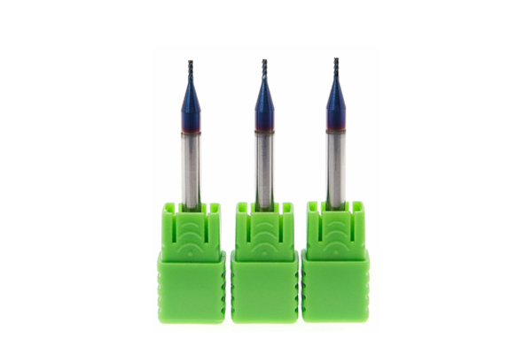 Carbide Micro Size Flat End Mill Small Sizes Manufacture End Mill Tungsten Carbide End Mill Mini Size Milling Cutter Nano Blue Coating Cutting Tool